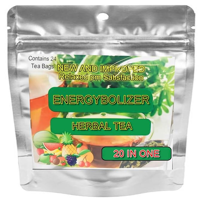 Energybolizer Perfect Weight Herbal Tea (24 Bags)| Natural Energy Booster for Women and Men | Increase Energy, Improve Digestion (20 Flavor Variety) - Bloomnest