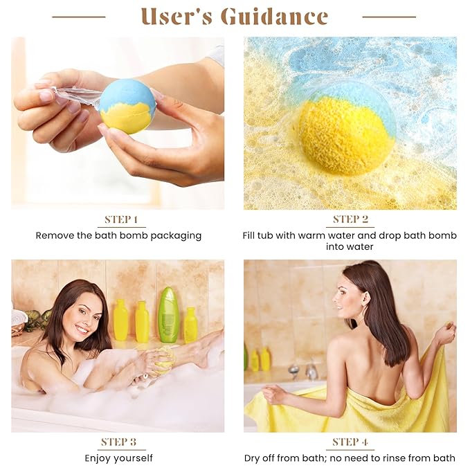 Bath Bombs Set, 40 pcs Natural Shea Butter & Safe Oil Bath Bomb for Skin Moisturizing, Handmade Bubble Bath & Fizzy, Ideal Presents for Women (2 Sets) - Bloomnest