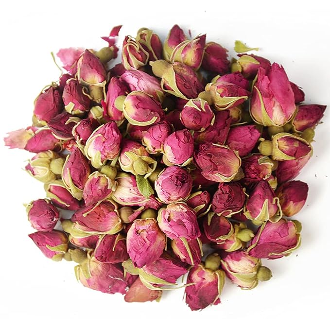 TIAN HU SHAN Rose Tea Loose Leaf, Premium Dried Rose Buds, Food Grade Natural Herbal Tea, Caffeine Free Sugar Free, 4 Ounce Pack of 1 - Bloomnest