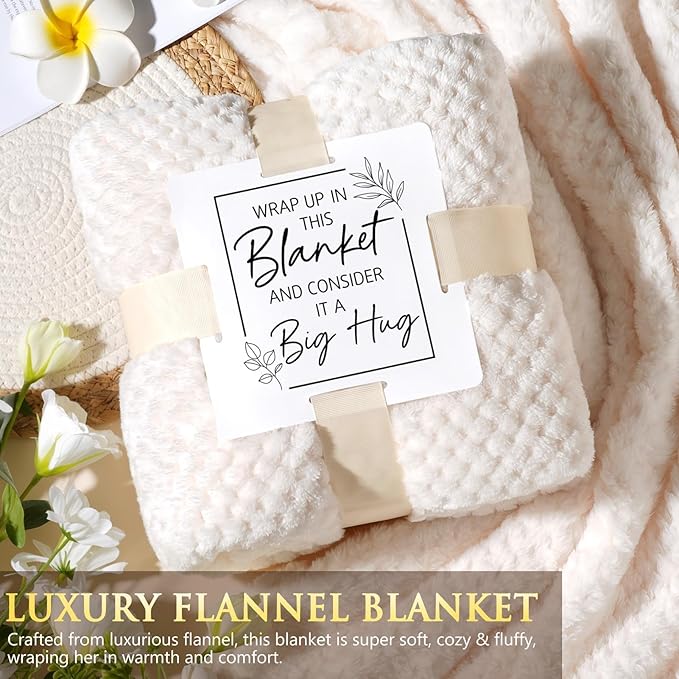 Valentine's Day Birthday Gifts for Women Self Care Package Get Well Soon Gift Baskets, Thinking of You Sympathy Spa Gift Set w/ Crochet Flower Bouquet, Unique Gifts for Women Her Wife Girlfriend Mom