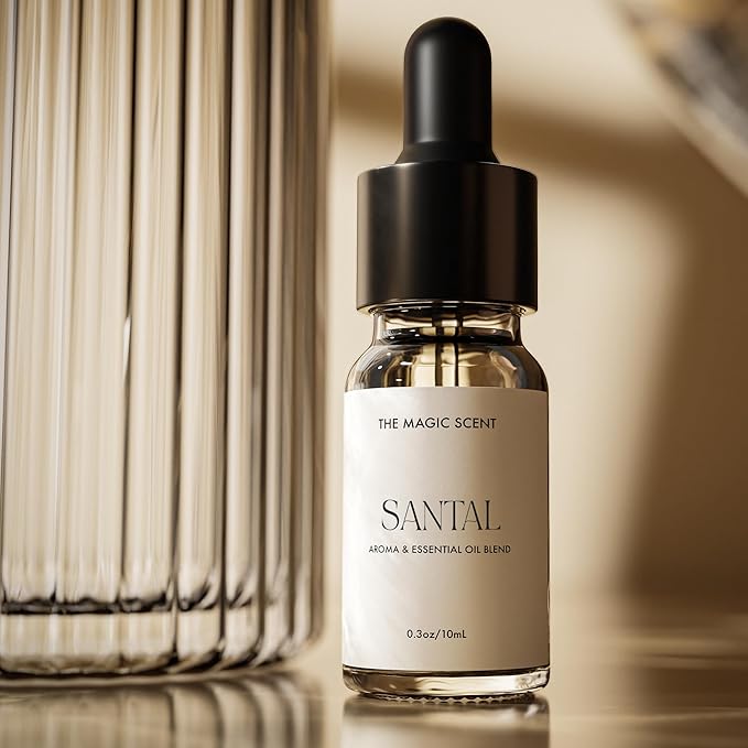 The Magic Scent Santal Diffuser Oil - Fragrance Scent - Cold-Air & Ultrasonic - Santal Essential Oil - Diffuser Oils Scents for Home - Sandalwood Oil - 0.3 fl oz, 10 mL TheMagicScent
