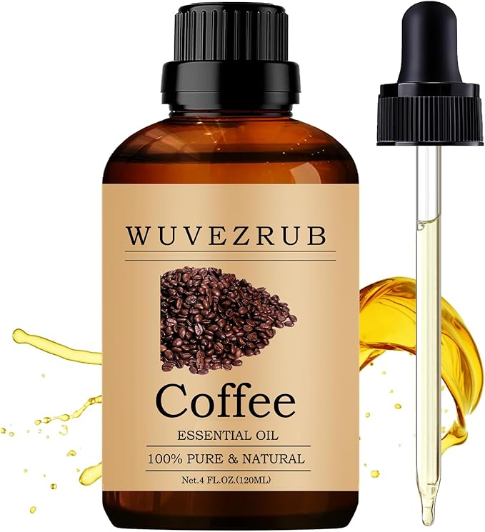 Coffee Essential Oil 120ML, 100% Pure and Natural for Aromatherapy Diffuser - 4 Fl Oz WUVEZRUB