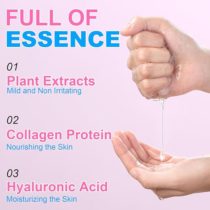 VESPRO 100 Pack Collagen Essence Sheet Facial Masks, Bulk Face Masks Skincare, Hydrating Face Masks for All Skin Types, Moisturizing and Soothing, Skin Care Spa Face Mask - Bloomnest