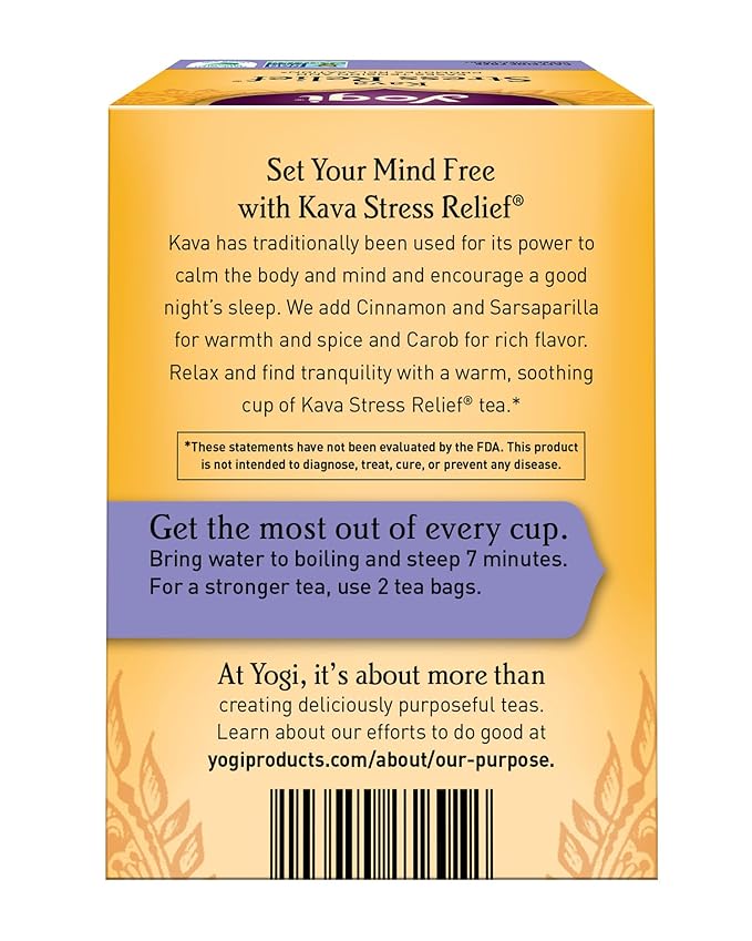 Yogi Tea, Kava Stress Relief, 16 Count - Bloomnest