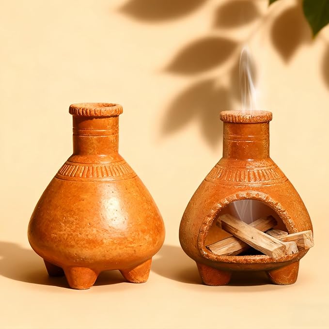 YYW Palo Santo Holder - Ceramic Incense Burner for Wood Sticks, Sage, Ash & Cones - Handcrafted Meditation Gift - Bloomnest
