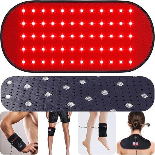 Red-Light-Therapy-for-Body,2026 Upgraded 4 Modes Near Infrared Light for Body Pain Relief,High-Efficiency Spherical Lamp Dual-Wave LEDs(660nm&850nm),Corded-electric for Effective Therapy(12.4*6.1IN)
