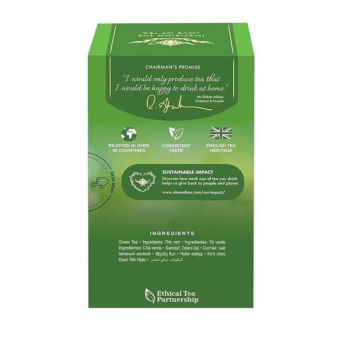 Ahmad Teas - Original Green Tea 1.4oz - 20 Tea Bags - Bloomnest