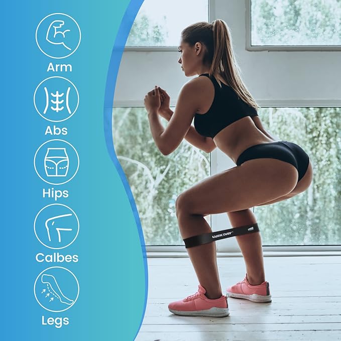 Exercise Resistance Bands with Handles for Working Out, 150/200/250/300 lbs Workout Bands Set with Door Anchor for Physical Therapy, Yoga, Pilates - Bloomnest