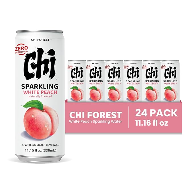 CHI FOREST White Peach Sparkling Water (11.16 oz* 24) - Bloomnest