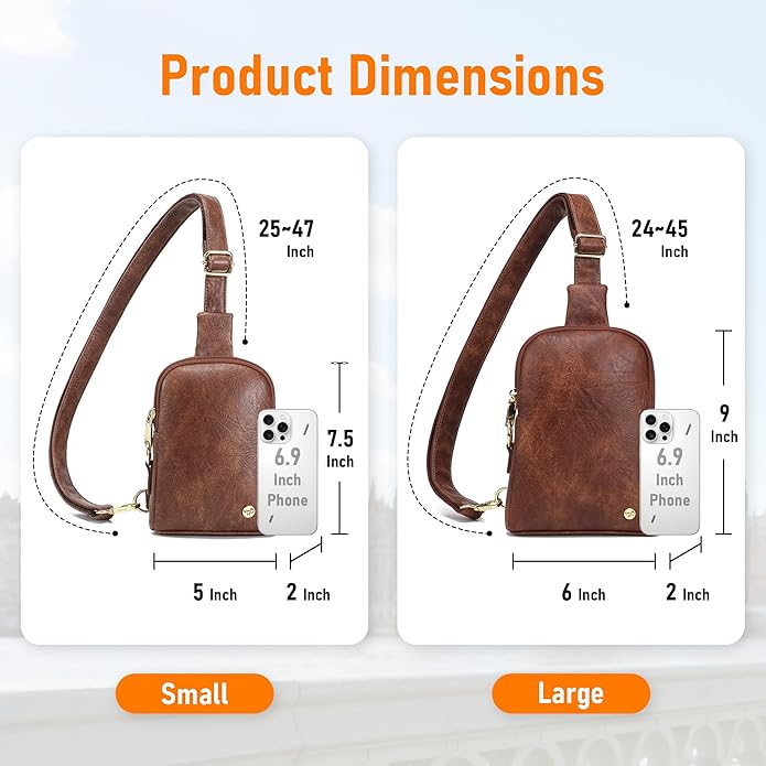 INICAT Small Sling Bag for Women Everyday & Travel Crossbody Bags Lightweight Cross Body Purses Vegan Leather - Bloomnest