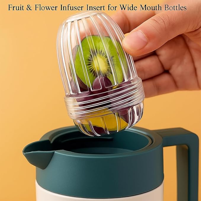 3 Pcs Fruit Infuser Insert, Replacement for Wide Mouth Bottles, Fruit Infuser Water Bottle, Compatible for Stanley, for Hydro Flask, for Iron Flask, for Takeya, for Thermoflask - Bloomnest