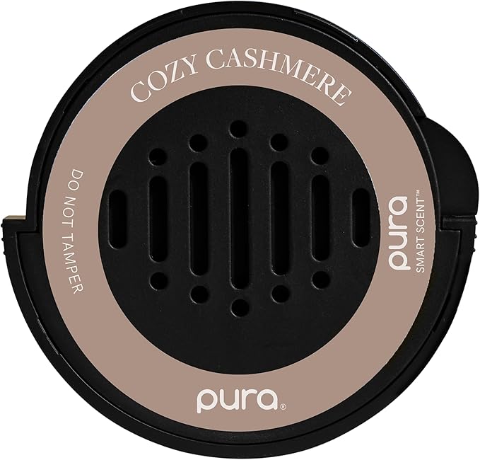 Pura Car Scent Refill - Fragrance for Pura Car Diffuser - Clean & Safe Luxury Diffuser Scent - Long-Lasting Fragrance for 30 Days of Aroma - Fall & Winter Household Essential - Cozy Cashmere - Bloomnest