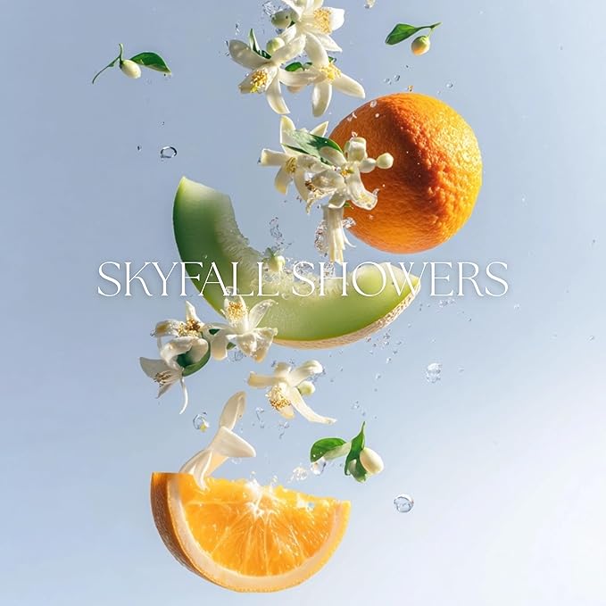 Levona Scent Essential Oil - Luxury Aroma for Home, Office, Hotel & Spa, Ideal for Humidifiers & Diffusers, Hotel Fragrance with Neroli, Orange & Melon - 120ml / 4 fl oz, Skyfall Showers LEVONASCENT