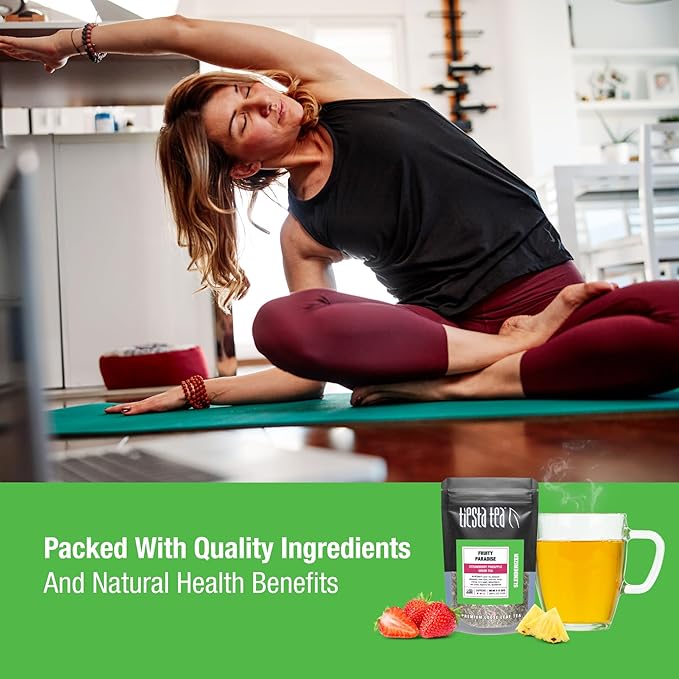 Tiesta Tea - 7 Green Teas Dry Flight Sampler, Loose Leaf, Medium Caffeine Hot & Iced Tea, Premium Green Tea Blends, 7 Resealable Sample Pouches - Bloomnest