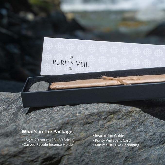100% Natural Incense Sticks with Holder, Cinnamon Incense Sticks for Energy Boosting, Invigorating Meditation & Yoga | 40-Minute Burn, Low Smoke, Non-Toxic, Gifts for Women SHANTIVALE