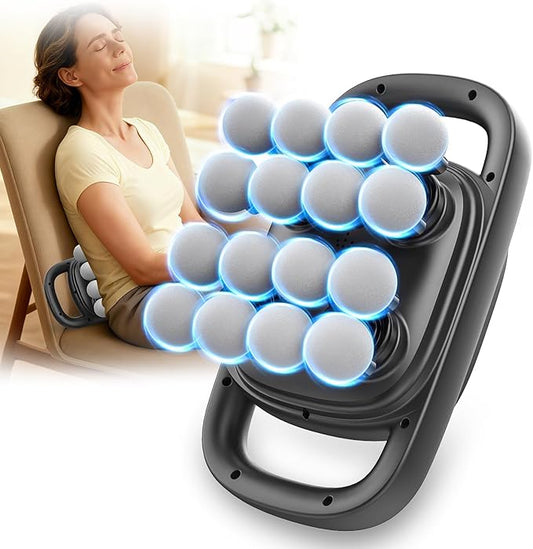 16 Head Massage Gun, Deep Tissue Percussion Massager with 99 Intensity Levels for Neck, Back, Shoulders, Legs Pain Relief & Recovery - Bloomnest