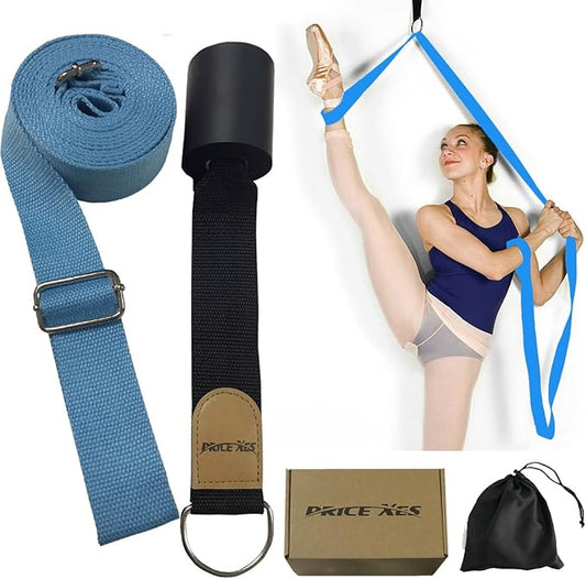 Adjustable Leg Stretcher Lengthen Ballet Stretch Band - Easy Install on Door Flexibility Stretching Leg Strap Great Cheer Dance Gymnastics Trainer Stretching Equipment Taekwondo Training - Bloomnest