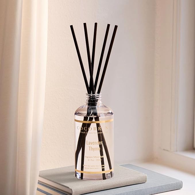 COCORRÍNA Refill- Lavender Thyme 6.7 Fl.oz Reed Diffuser Refill with 8 Sticks - Bloomnest