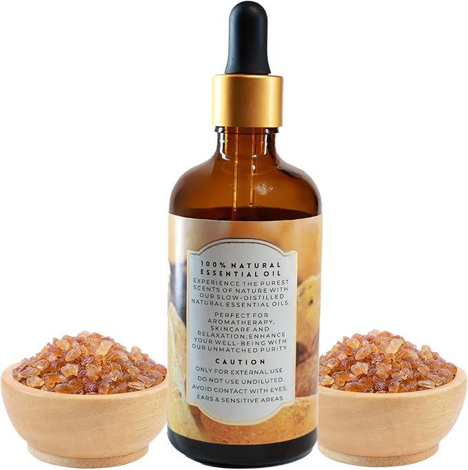 Luxurious Frankincense Essential Oil by Enhanced Essentials| Slow Distilled & Pure| for Home,Diffusers,Skin & Hair Care,Aromatherapy,Meditation,Incense,Soap & Candle Making|with Glass Dropper|100 ml Bloomnest