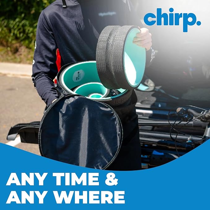 Chirp - Ultimate Back + Neck Bundle | 4-Pack Wheel Foam Roller Set for Back & Neck Pain Relief, Posture Corrector for Alignment & Support, 500lb Capacity, Includes Carrying Case, Mint - Bloomnest