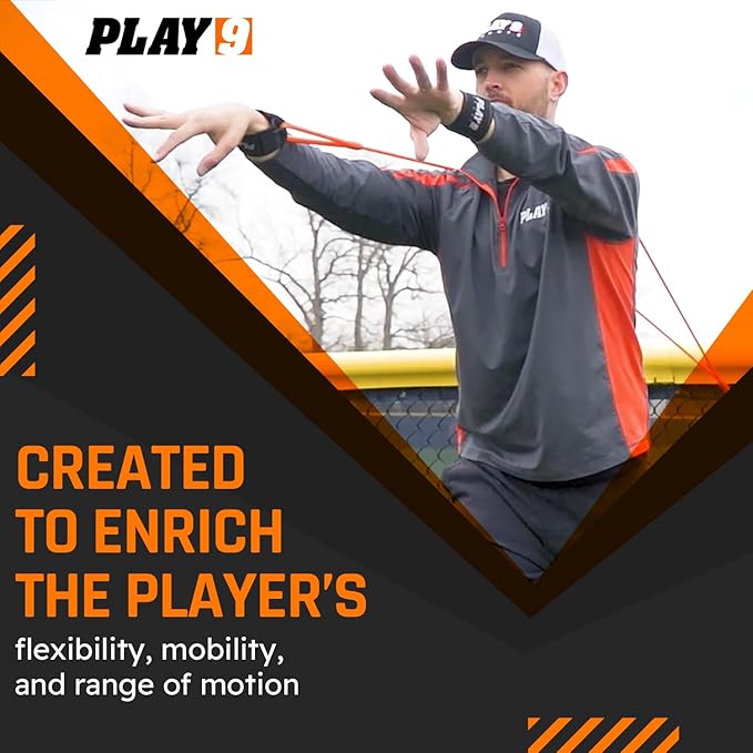 Play 9 Sports Resistance Exercise Bands Baseball Activation Elastic Training Athletes Equipment Bands - Bloomnest