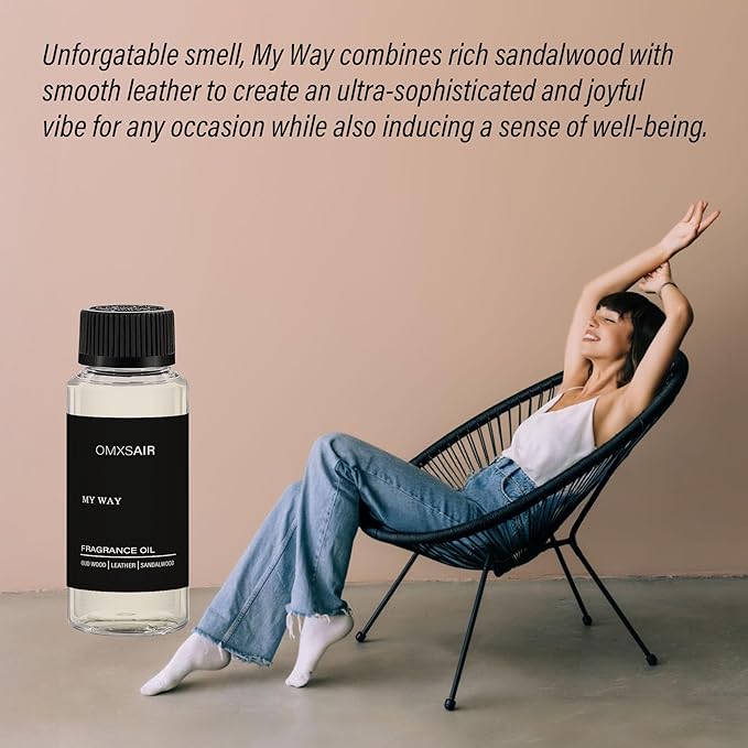 My Way Hotel Diffuser Oil & Home Luxury Fragrance Scents -120ml- Comforting Sandalwood, Cedarwood & Iris - Aromatherapy Oil Blends My Way Fragrance Essential Oils for Diffuser - Bloomnest