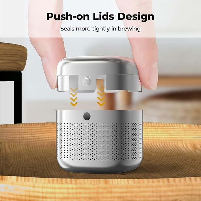 Reinmoson 2 Pack Tea Balls for Loose Tea, 304 Stainless Steel Extra Fine Mesh Tea Infusers for Loose Tea, Retractable Chain Design Tea Strainers for Loose Leaf Tea Single Cup, Come with 2 Drip Trays - Bloomnest