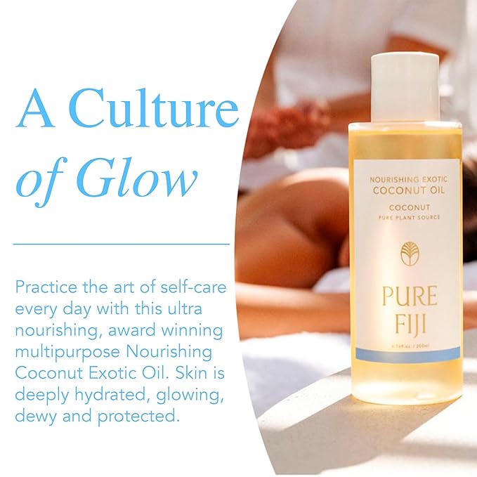 PURE FIJI Nourishing Exotic Coconut Body Oil, Coconut (7.7 fl oz/230ml)