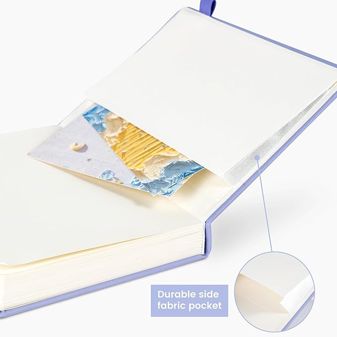 CAGIE Purple Journal Notebook for Women Men 320 Pages 100 Gsm Paper Thick Lined Journaling Notebooks A5 Leather Journals for Writing Hardcover Journal SuppliesDiary, 5.7x8.3 In - Bloomnest