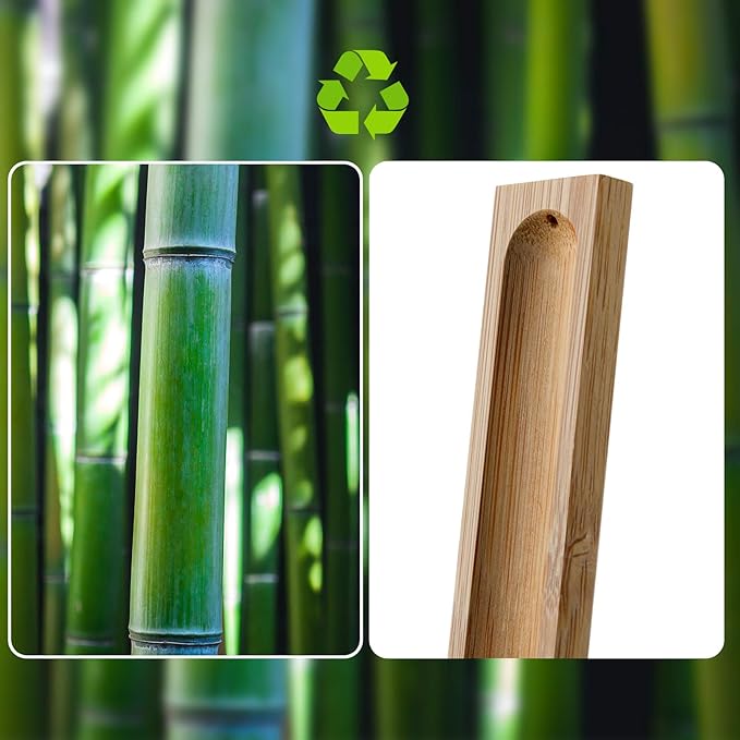 2 Pieces Natural Bamboo Incense Stick Holder Home Incent Burner with Ash Catcher