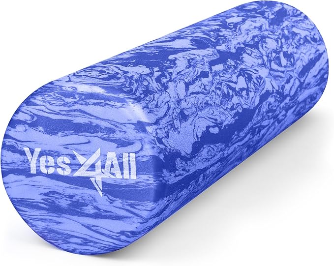Yes4All EVA Firm Foam Roller for Back - Round Back Roller for Exercise, Yoga & Pilates 12/18/24/36 inch - Bloomnest