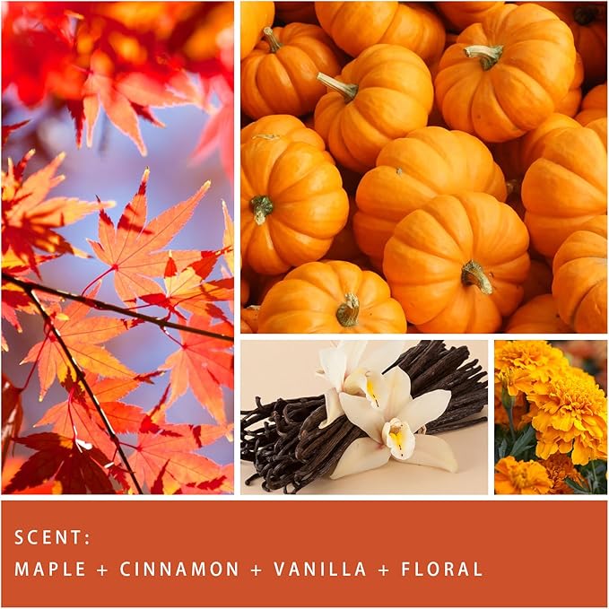 Auelife Fall Candle, Autumn Wreath Scented Soy Candles for Home, Aromatherapy Candle Gift Set for Women & Men, Cozy Fall Décor, 7oz – Perfect for Autumn Relaxation and Home Ambiance - Bloomnest