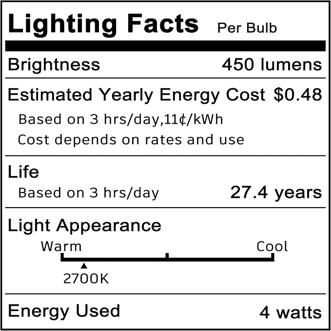 E14 LED Bulb AC100V-265V Warm White 2700K 450lm 4W Equivalent 40W T6 C7 E14 European Base LED Bulb Replace Turkish Mosaic Lamp Chandeliers Pendant Ceiling Fan Bulb Cooker Hood Bulb,Non-Dimmable,3 Pack - Bloomnest