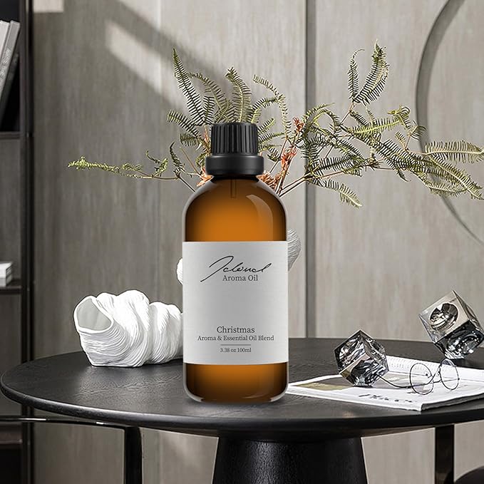 JCLOUD Christmas Essential Oil for Scent Air Machine | Hotel Scent - Pure Aromatherapy Diffuser Oil with Iris Root, Honeysuckle and Sandalwood, Home Luxury & Hotel Scents for Diffusers - 100mL JCLOUD