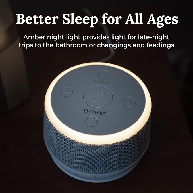 Yogasleep Dohm Nova White Noise Sound Machine, Better Sleep for Babies & Adults. Includes Night Light, 10 Fan Speeds & Calming Pink Noise for Louder Noise Masking. Noise Canceling for Office Privacy. - Bloomnest