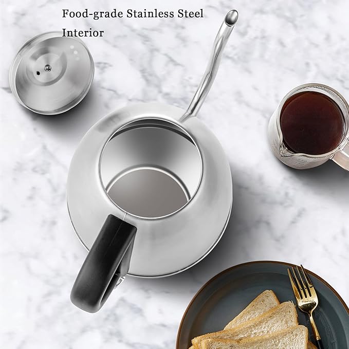 Stariver Electric Kettle Gooseneck Kettle, 1L Water Boiler, BPA-Free, Pour Over Tea Pot Stainless Steel for Coffee & Tea with Fast Heating, Auto-Shut Off and Boil-Dry Protection Tech - Bloomnest