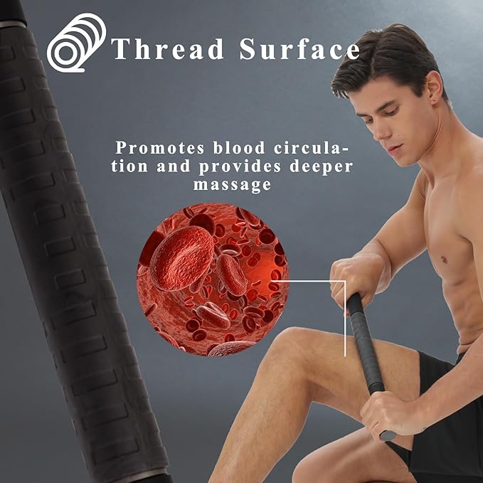 Muscle Roller Massage Stick for Legs Massager Roller-Calf Roller Deep Tissue Release Muscle Soreness, Trigger Points for Legs, Neck, Calves, Thighs, Shins, Back