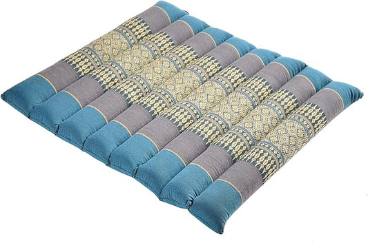 Zafuko Rollable Cushion - Organic Kapok Filling, use Rolled or Flat for Yoga and Meditation, Lightweight, Great car or seat Cushion - Bloomnest