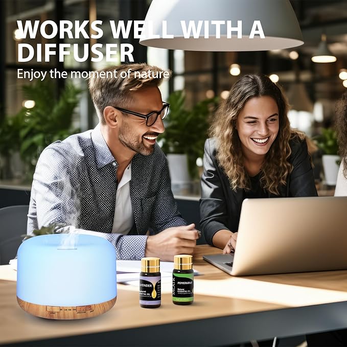 Essential Oils by SACATR Natural Essential Oil Set -12 Essential Oils Gift Set for Diffuser, Massage, Fragrance Oil Scent for DIY Candle and Soap Making (12 * 5ML) - Bloomnest