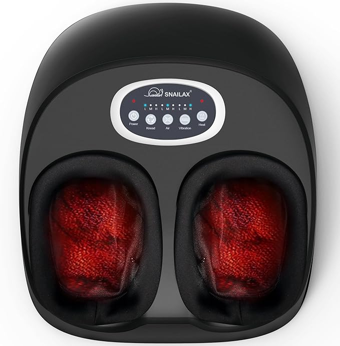 Snailax Shiatsu Foot Massager with Heat, Kneading, Compression, Vibration, Feet Massage Machine for Plantar Fasciitis, Neuropathy, Foot Warmer, Gifts for Women Men,Size 13 - Bloomnest