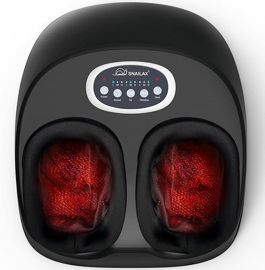 Snailax Shiatsu Foot Massager with Heat, Kneading, Compression, Vibration, Feet Massage Machine for Plantar Fasciitis, Neuropathy, Foot Warmer, Gifts for Women Men,Size 13 - Bloomnest