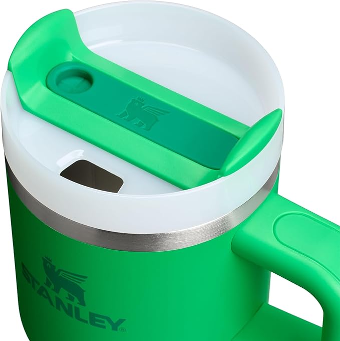 STANLEY Quencher H2.0 Tumbler with Handle and Straw 14 oz | Flowstate 3-Position Lid | Cup Holder Compatible for Travel | Insulated Stainless Steel Cup | BPA-Free | Meadow - Bloomnest