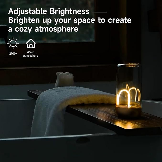 AUGE LIGHT Mini Minimalist Table Lamp Cordless Desk Lamp Rechargeable Modern Night Lights Portable Nightstand Lamps Unique Ambient Light Mood Lighting for Bedroom, Beside, Nursery Desk Decor (Golden) - Bloomnest