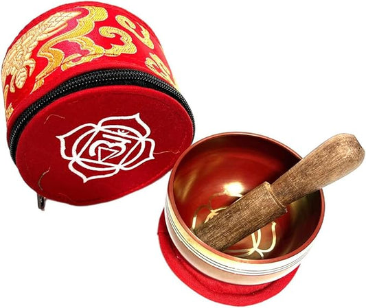 3 inches Root Chakras Singing Bowl Meditation Bowls for Relaxation and Healing (Root Chakras, 3 Inch) - Bloomnest