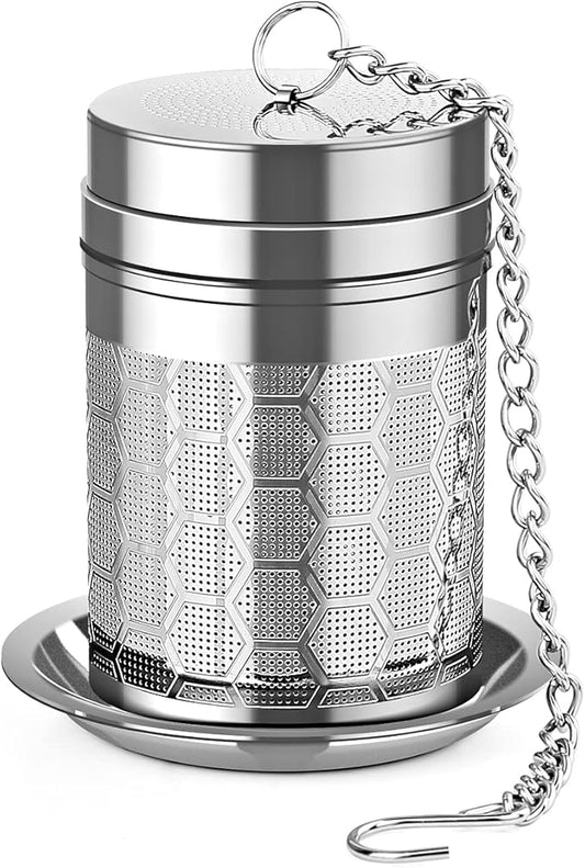 Tea Infusers for Loose Tea (1 Pack), 18/8 Stainless Steel Tea Strainer, Extra Fine Mesh Tea Diffuser for Brewing Tea, Spices & Seasoning
