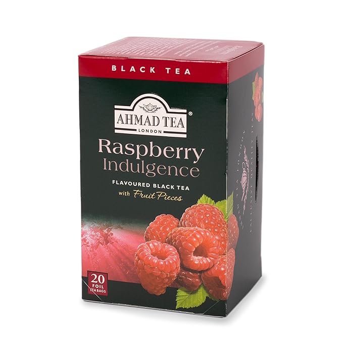 Ahmad Tea Company, Blk Rspbrry, Raspberry Indulgence, 120 Count (Pack of 6) - Bloomnest