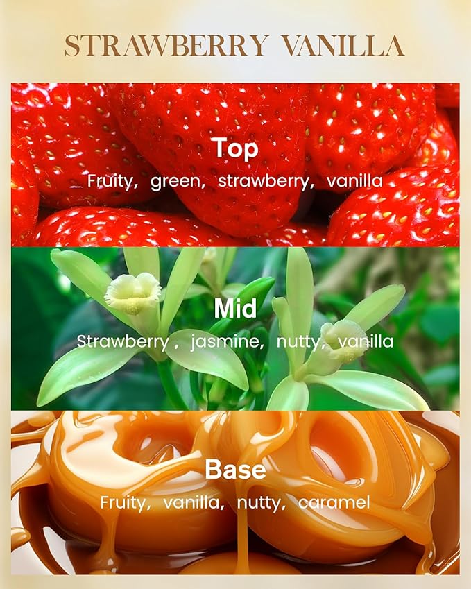 M&SENSE Extra Large Candle Strawberry Vanilla Scented, 3-Wick 35oz 150H Long Lasting, Natural Soy Aromatherapy Fall Winter Candle for Stress Relief, Festival Gifts for Home Decor - Bloomnest