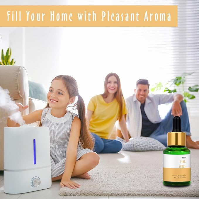 Pink Sands Fragrance Oil, MitFlor 30ml Premium Scented Oil, Large Size Fragrance Essential Oils for Diffuser, Soap & Candle Making Scents, Home Diffuser Oil - Bloomnest