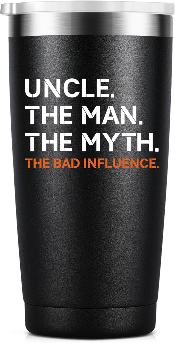 Funny Uncle Gifts – 20oz Stainless Steel Tumbler | Gift for Uncle from Niece, Nephew, Kids or Brother | Birthday, Christmas, Father’s Day & Valentine’s Day Gift for Men - Bloomnest