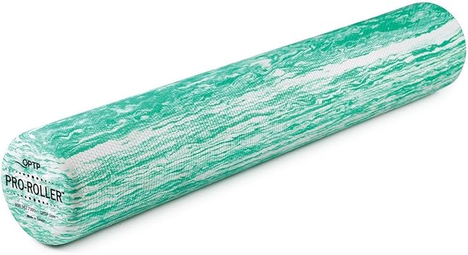 OPTP PRO-ROLLER Standard Density Foam Roller - Durable Roller for Back Massage, Deep Tissue Foam Roller Exercises, Stretching, Fitness, Yoga and Pilates - 36 Inches by 6 Inches, Green - Bloomnest